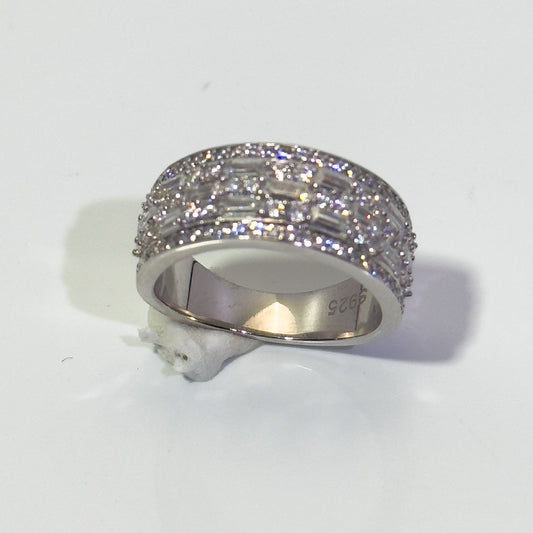 925 silver moissanite ring