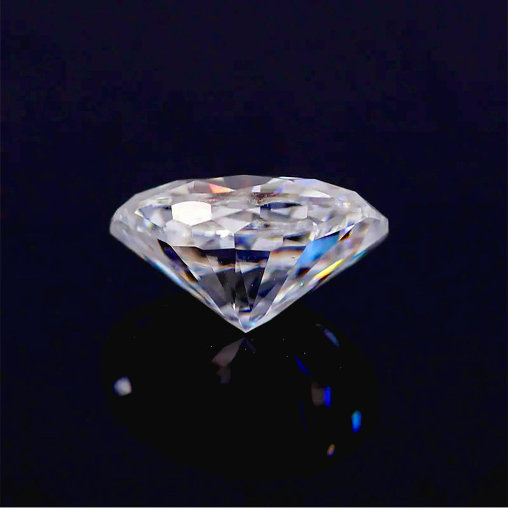 Loose Moissanite Diamond Stone for Wedding Rings and Jewelry Making - D Color VVS1 Clarity Gemstones with GRA Certificate