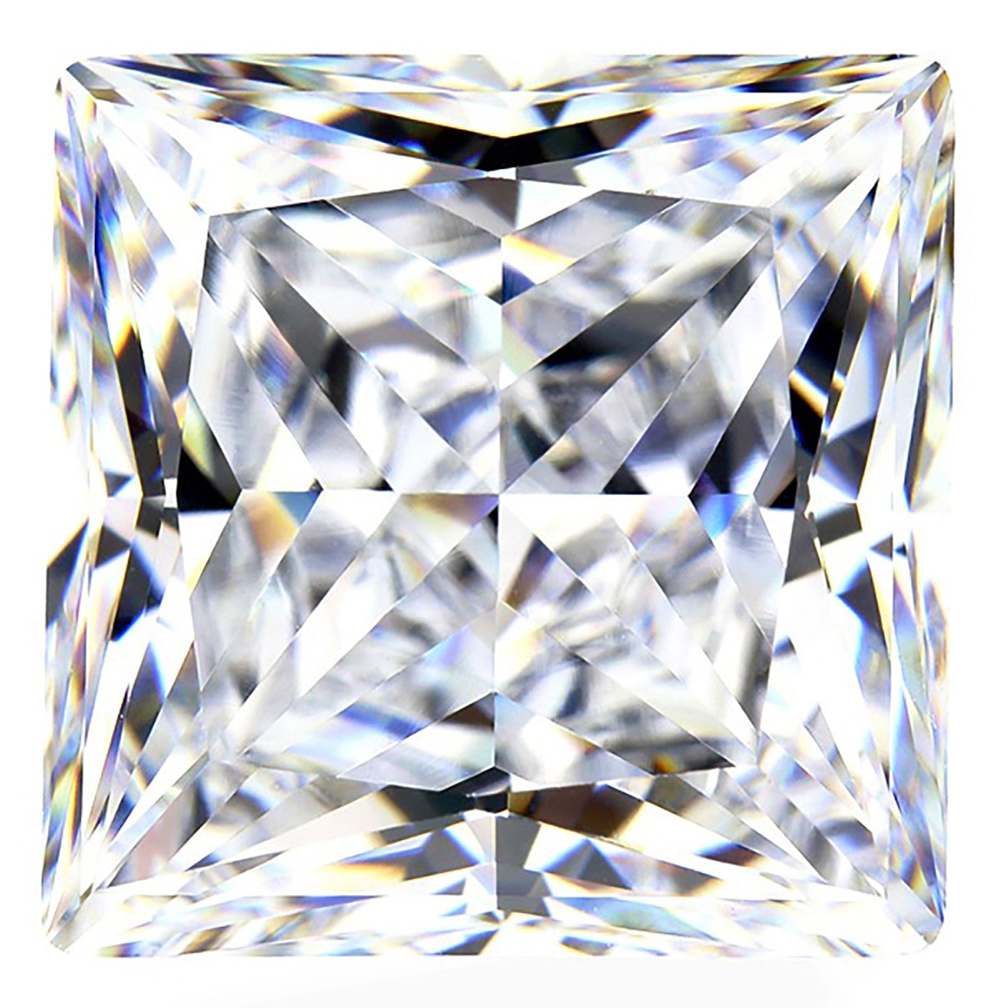 Loose D Color Princess Cut Moissanite Stone with VVS1 Clarity for Engagement Ring or Jewelry Making - GRA Certificate Included